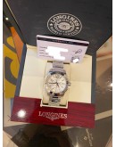 (LIKE NEW) 2020 LONGINES CONQUEST CHRONOGRAPH REF L3.662.4 WHITE DIAL 41MM AUTOMATIC WATCH