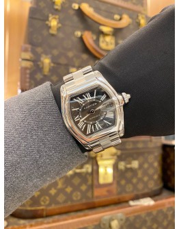 2005 CARTIER ROADSTER DE CARTIER UNISEX REF 2510 BLACK ROMAN NUMERALS DIAL 38MM X 44MM AUTOMATIC WATCH -FULL SET-
