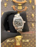 2005 CARTIER ROADSTER DE CARTIER UNISEX REF 2510 BLACK ROMAN NUMERALS DIAL 38MM X 44MM AUTOMATIC WATCH -FULL SET-