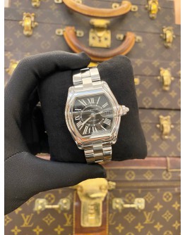 2005 CARTIER ROADSTER DE CARTIER UNISEX REF 2510 BLACK ROMAN NUMERALS DIAL 38MM X 44MM AUTOMATIC WATCH -FULL SET-