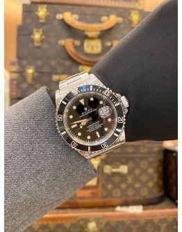 2003 ROLEX SUBMARINER DATE REF 16610 BLACK DIAL 40MM AUTOMATIC WATCH