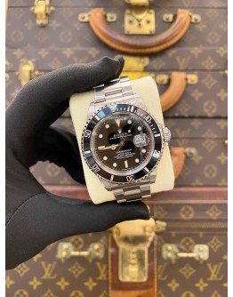 2003 ROLEX SUBMARINER DATE REF 16610 BLACK DIAL 40MM AUTOMATIC WATCH