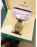(LIKE NEW) 2015 ROLEX DAYTONA REF 116518 18K 750 YELLOW GOLD (UPGRADED 116588TBR) EYE OF THE TIGER DIAMOND DIAL 40MM AUTOMATIC WATCH 