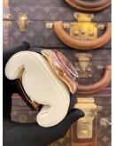 (LIKE NEW) 2015 ROLEX DAYTONA REF 116518 18K 750 ROSE GOLD (UPGRADED 116595RBOW RAINBOW SAPPHIRE) BLACK DIAL 40MM AUTOMATIC WATCH