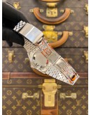 (UNUSED COLLECTOR CONDITION) 2002 ROLEX DATEJUST 36 JUBILEE REF 16234 BLUE ROMAN NUMERALS DIAL 36MM AUTOMATIC WATCH -FULL SET-