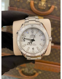 (UNUSED) 2024 OMEGA SEAMASTER PLANET OCEAN WHITE CERAMIC REF 232.30.42.21.04.001 WHITE DIAL 42MM AUTOMATIC WATCH -FULL SET-