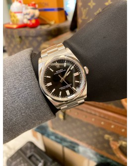 (LIKE NEW) 2024 ROLEX OYSTER PERPETUAL 36 REF 126000 BLACK DIAL 36MM AUTOMATIC WATCH -FULL SET-