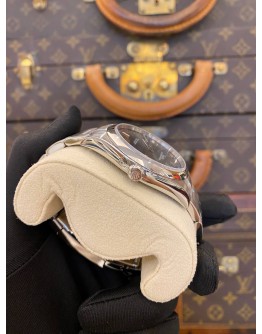 (LIKE NEW) 2016 ROLEX OYSTER PERPETUAL 39 REF 114300 RHODIUM DIAL 39MM AUTOMATIC WATCH -FULL SET-