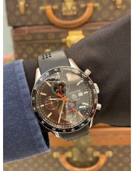 2015 TAG HEUER CARRERA CALIBRE 16 CHRONOGRAPH REF CV2014 BLACK DIAL 41MM AUTOMATIC WATCH -FULL SET-