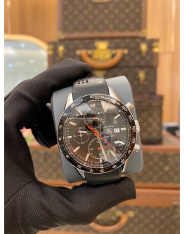 2015 TAG HEUER CARRERA CALIBRE 16 CHRONOGRAPH REF CV2014 BLACK DIAL 41MM AUTOMATIC WATCH -FULL SET-