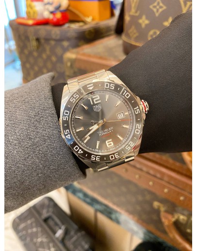 (LIKE NEW) 2023 TAG HEUER FORMULA 1 CALIBRE 5 REF WAZ2011 GREY DIAL 43MM AUTOMATIC WATCH -FULL SET-