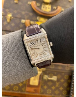 (LIKE NEW) 2020 JAEGER-LECOULTRE REVERSO SQUADRA LADY REF 234.8.47 SILVER DIAL 29MM X 42MM QUARTZ WATCH 