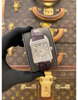 (LIKE NEW) 2020 JAEGER-LECOULTRE REVERSO SQUADRA LADY REF 234.8.47 SILVER DIAL 29MM X 42MM QUARTZ WATCH 