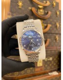 (LIKE NEW) 2024 LONGINES RECORD UNISEX REF L2.820.4.96.6 BLUE DIAL 38.5MM AUTOMATIC WATCH -FULL SET-