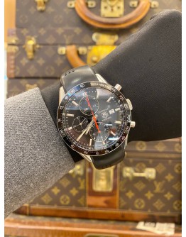 2016 TAG HEUER CARRERA CALIBRE 16 CHRONOGRAPH REF CV2014 BLACK DIAL 41MM AUTOMATIC WATCH -FULL SET-