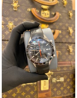 2016 TAG HEUER CARRERA CALIBRE 16 CHRONOGRAPH REF CV2014 BLACK DIAL 41MM AUTOMATIC WATCH -FULL SET-