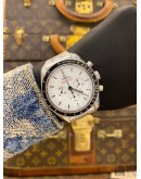 (UNUSED) 2024 OMEGA SPEEDMASTER PROFESSIONAL MOONWATCH PANDA CHRONOGRAPH REF 310.30.42.50.04.001 WHITE DIAL 42MM AUTOMATIC WATCH -FULL SET-