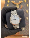 (UNUSED) 2019 TUDOR CLAIR DE ROSE DIAMOND REF 35800 WHITE DIAL 34MM AUTOMATIC WATCH -FULL SET-