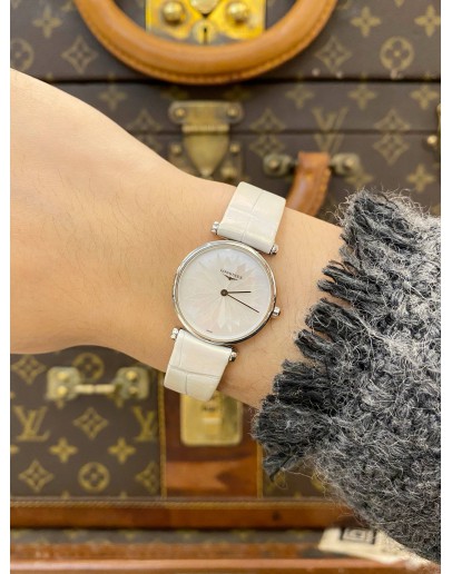 2026 LONGINES LA GRANDE CLASSIQUE REF L4.209.4.05.2 MOTHER OF PEARL DIAL 24MM QUARTZ WATCH -FULL SET-