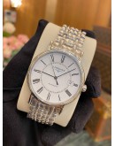 (UNUSED) 2018 LONGINES PRESENCE REF L4.921.4.11.6 WHITE DIAL 38.5MM AUTOMATIC WATCH -FULL SET-
