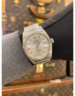 ROLEX DATEJUST 36 JUBILEE REF 16014 SILVER TRITIUM DIAL 36MM AUTOMATIC WATCH