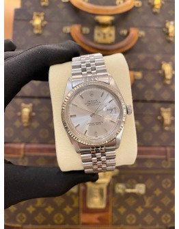 ROLEX DATEJUST 36 JUBILEE REF 16014 SILVER TRITIUM DIAL 36MM AUTOMATIC WATCH