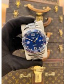 (LIKE NEW) 2021 LONGINES HYDROCONQUEST 300M REF L3.781.4.96.6 BLUE DIAL 41MM AUTOMATIC WATCH -FULL SET-