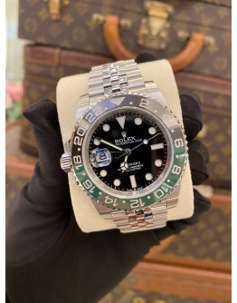 (LIKE NEW) 2016 ROLEX GMT-MASTER ll DATE UPGRADE SPRITE REF 116710LN BLACK DIAL 40MM AUTOMATIC WATCH 