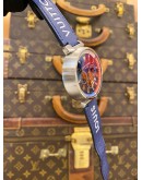 (LIKE NEW) 2020 LOUIS VUITTON TAMBOUR REGATTA CHRONOGRAPH REF Q1A61 BLUE DIAL 43MM AUTOMATIC WATCH -FULL SET-