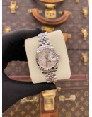 (UNUSED) 2013 ROLEX LADY DATEJUST DIAMOND JUBILEE REF 179174 SILVER DIAL 26MM AUTOMATIC WATCH -FULL SET-