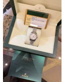 (UNUSED) 2013 ROLEX LADY DATEJUST DIAMOND JUBILEE REF 179174 SILVER DIAL 26MM AUTOMATIC WATCH -FULL SET-