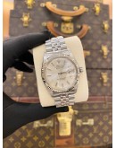 ROLEX DATEJUST 36 JUBILEE REF 1601 SILVER TRITIUM DIAL 36MM AUTOMATIC WATCH