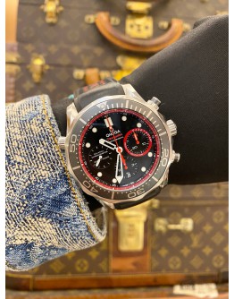 2018 OMEGA SEAMASTER DIVER 300M CHRONOGRAPH EMIRATES TEAM NEW ZEALAND LIMITED EDITION 2013PCS WORLDWIDE REF 212.32.44.50.01.001 BLACK DIAL 44MM AUTOMATIC WATCH