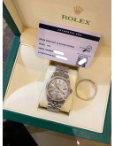ROLEX DATEJUST 36 DIAMOND BEZEL JUBILEE REF 1601 SILVER TRITIUM DIAL 36MM AUTOMATIC WATCH