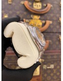 ROLEX DATEJUST 36 HALF 18K 750 YELLOW GOLD DIAMOND BEZEL JUBILEE REF 16013 GOLD CHAMPAGNE LINEN DIAL 36MM AUTOMATIC WATCH