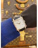 (LIKE NEW) 2018 LOUIS ERARD LA CARRÉE UNISEX REF 69500AA52 WHITE DIAMOND DIAL 35MM AUTOMATIC WATCH -FULL SET-