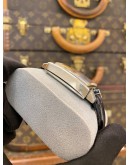 (LIKE NEW) 2018 LOUIS ERARD LA CARRÉE UNISEX REF 69500AA52 WHITE DIAMOND DIAL 35MM AUTOMATIC WATCH -FULL SET-