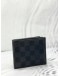 LOUIS VUITTON MULTIPLE WALLET IN BLACK DAMIER GRAPHITE CANVAS 