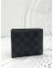 LOUIS VUITTON MULTIPLE WALLET IN BLACK DAMIER GRAPHITE CANVAS 