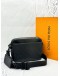 (LIKE NEW) MICROCHIP LOUIS VUITTON TRIO MESSENGER BAG IN BLACK MONOGRAM SHADOW CALFSKIN LEATHER -FULL SET-