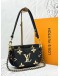 (LIKE NEW) LOUIS VUITTON MULTI POCHETTE ACCESSOIRES IN BICOLOR MONOGRAM EMPREINTE LEATHER