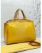 LOUIS VUITTON BREA GM TOTE TOP HANDLE AND SHOULDER BAG IN YELLOW MONOGRAM VERNIS LEATHER