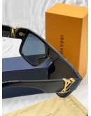 (LIKE NEW) LOUIS VUITTON SLEEK SQUARE SUNGLASSES IN BLACK -FULL SET-