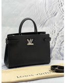 (LIKE NEW) LOUIS VUITTON TWIST TOTE BAG IN BLACK EPI LEATHER
