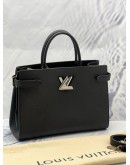 (LIKE NEW) LOUIS VUITTON TWIST TOTE BAG IN BLACK EPI LEATHER