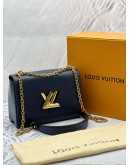 LOUIS VUITTON TWIST MM SHOULDER BAG IN DARK BLUE EPI LEATHER -FULL SET- 