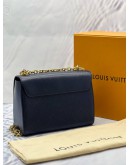 LOUIS VUITTON TWIST MM SHOULDER BAG IN DARK BLUE EPI LEATHER -FULL SET- 