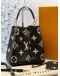 (LIKE NEW) LOUIS VUITTON NEONOE MM SHOULDER BAG IN BICOLOUR MONOGRAM EMPREINTE LEATHER -FULL SET-