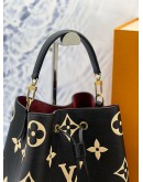 (LIKE NEW) LOUIS VUITTON NEONOE MM SHOULDER BAG IN BICOLOUR MONOGRAM EMPREINTE LEATHER -FULL SET-