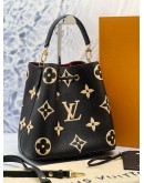(LIKE NEW) LOUIS VUITTON NEONOE MM SHOULDER BAG IN BICOLOUR MONOGRAM EMPREINTE LEATHER -FULL SET-
